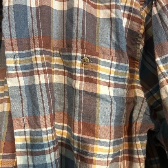 johnnie-O Blue and Brown Casual Button Down Shirt - Picture 3 of 6